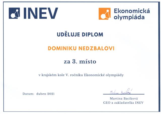 Krajské kolo Ekonomické olympiády