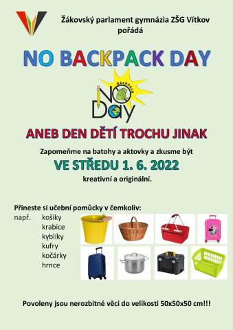 No Backpack Day