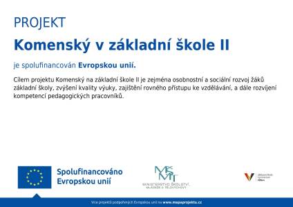 Komenský v ZŠ II.